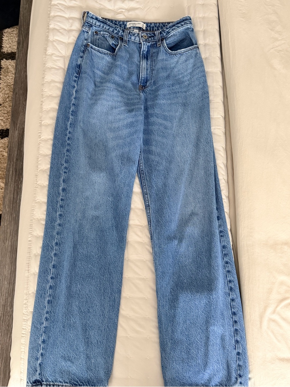 Abercrombie & Fitch Light Blue Straight-Leg Jeans